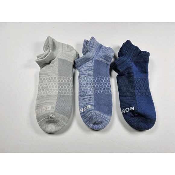 Bombas Assorted Athletic Ankle Socks Lot Of 3 Pairs Size M - Picture 1 of 2